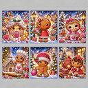 Lebkuchenmännchen-Karten | 6 Stück | Diamond Painting