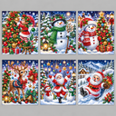 Fröhliche Weihnachtskarten | 6 Stück | Diamond Painting
