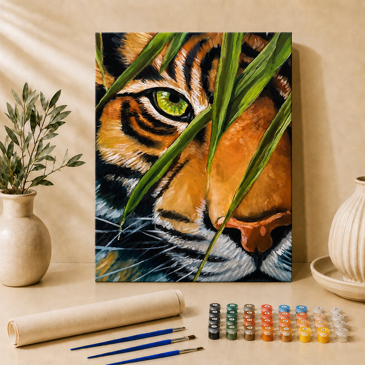Tigerauge | Malen nach Zahlen