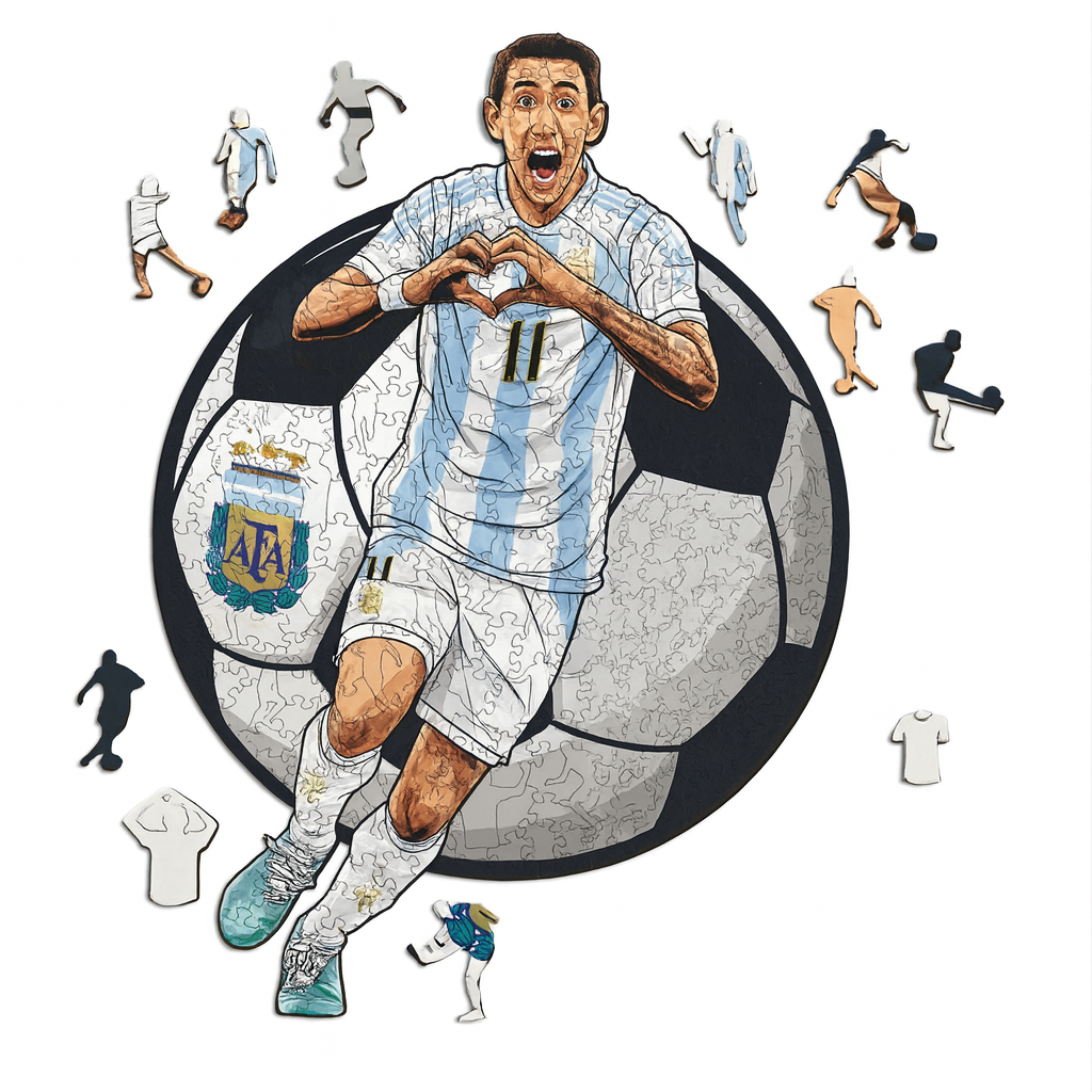 Ángel Di María | 2D Holzpuzzle