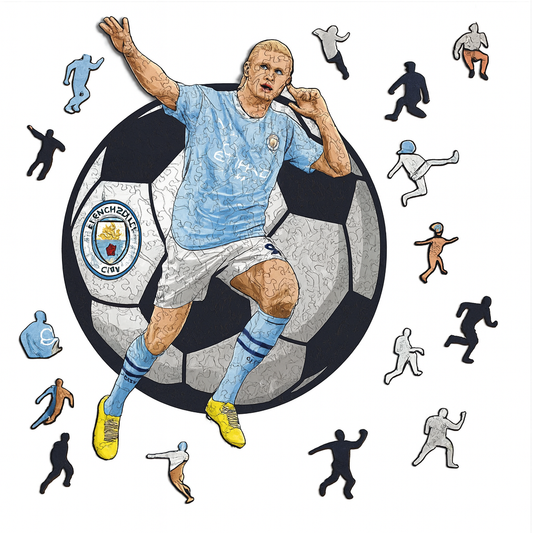 Erling Haaland | 2D Holzpuzzle