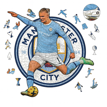 Erling Haaland Shot | 2D Holzpuzzle