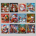 Weihnachtskarten XL Set | 12 Stück | Diamond Painting
