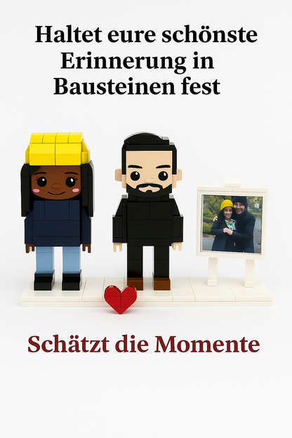 Eigenes Foto als Baustein-Figuren – 2 Personen | Bausteine