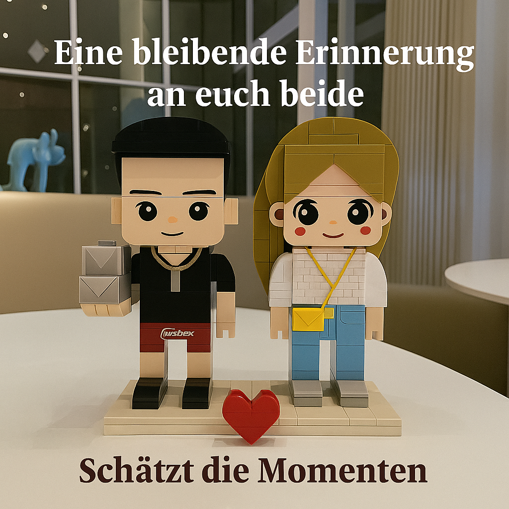 Eigenes Foto als Baustein-Figuren – 2 Personen | Bausteine