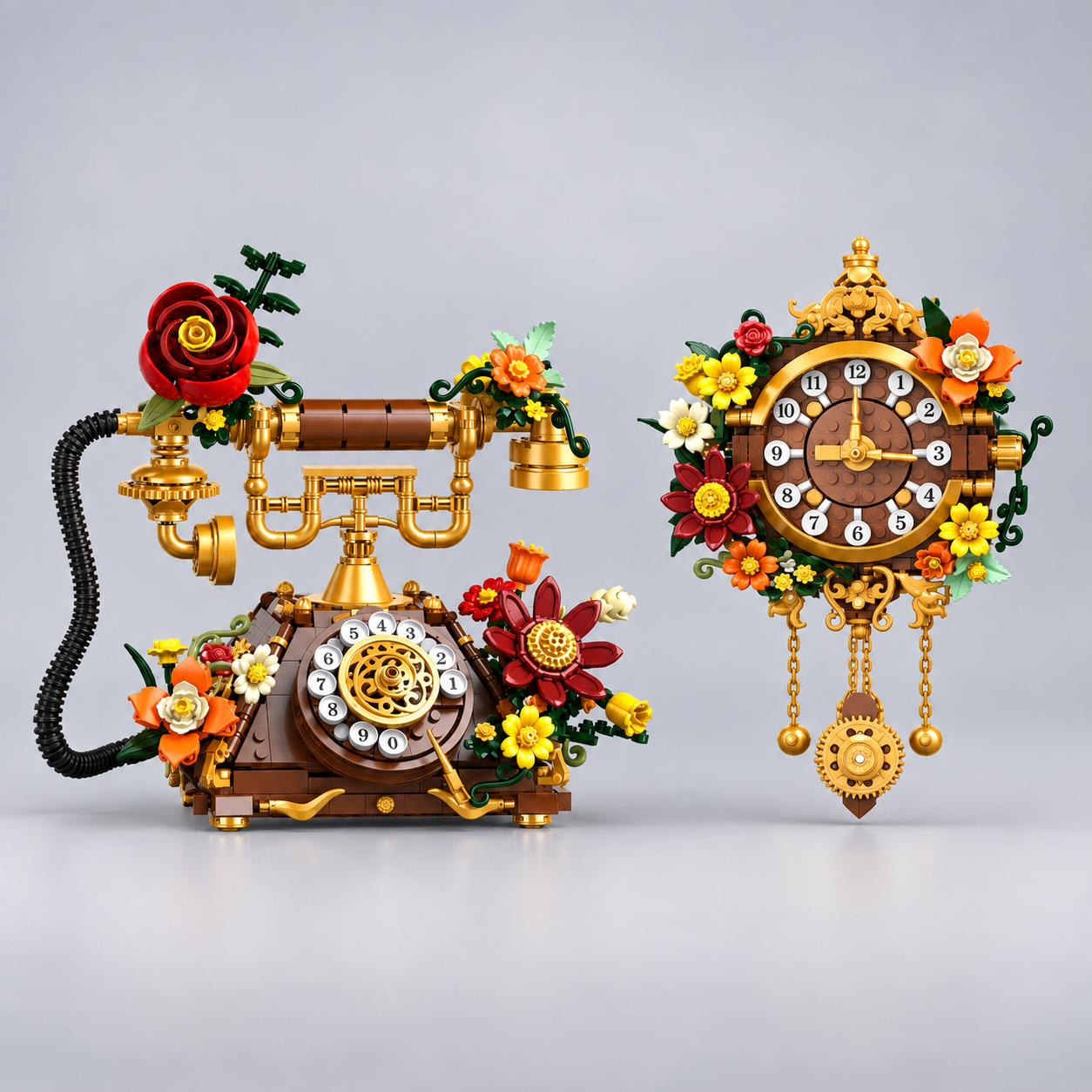 2-in-1 Telefon & Uhr | Bausteine