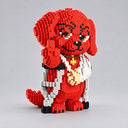 Cooler roter Hund | Bausteine