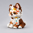 Farbenfroher Hund | Bausteine