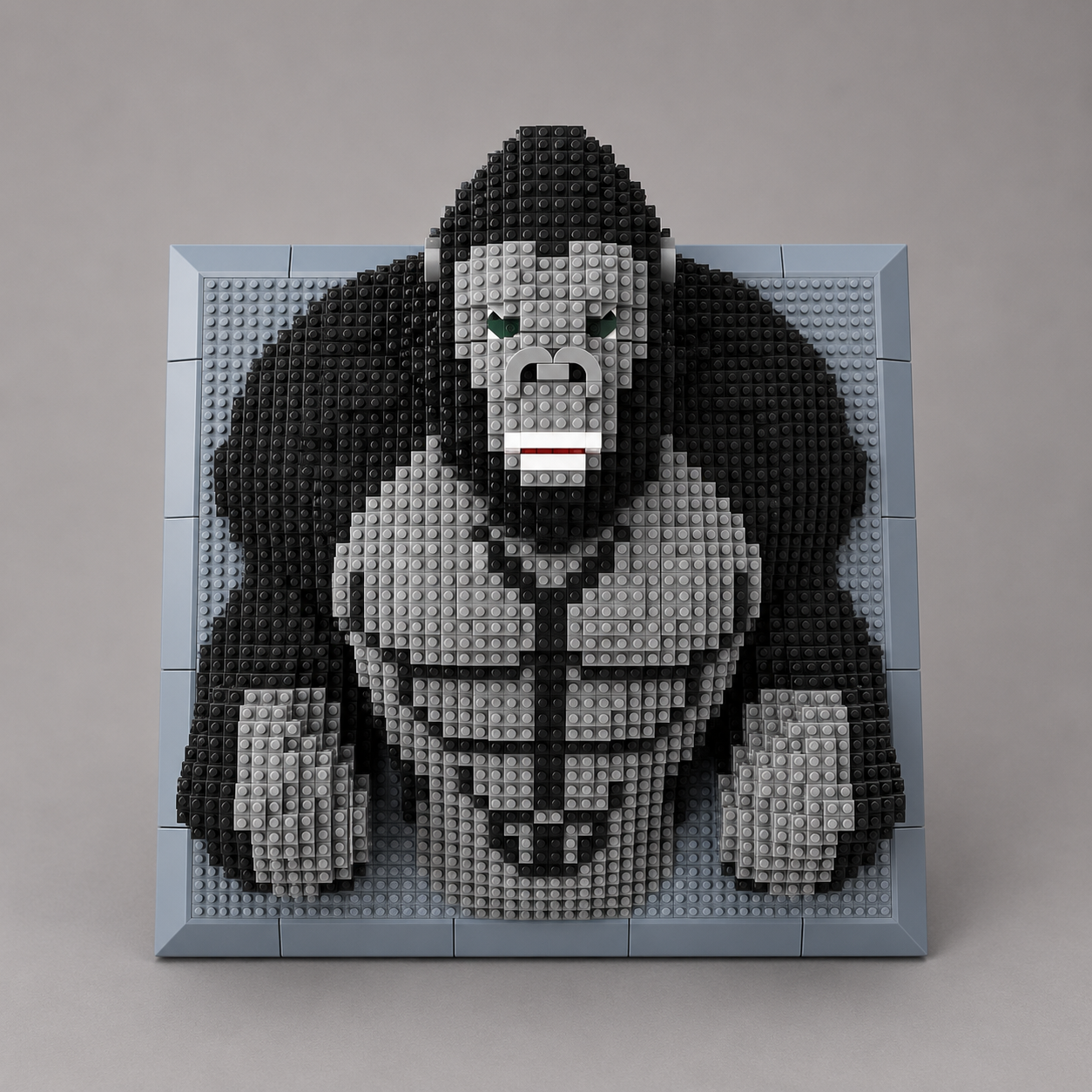 Gorilla auf Bauplatte | Bausteine