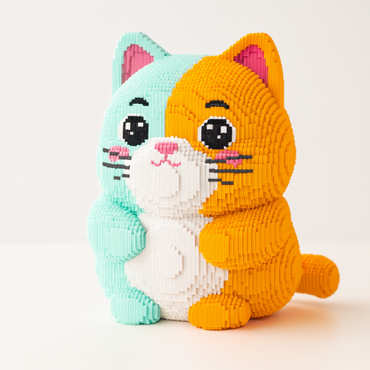 MEGA bunte Katze | Bausteine