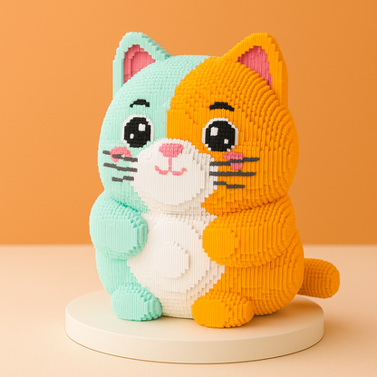 MEGA bunte Katze | Bausteine