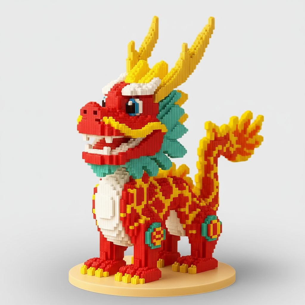 MEGA prächtiger Drache | Bausteine
