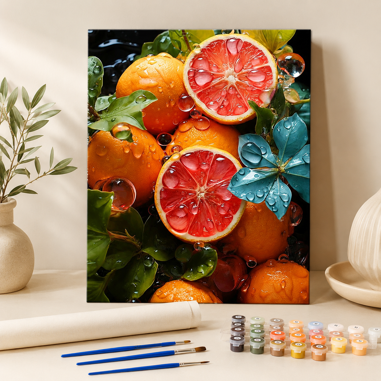 Blutorange | Malen nach Zahlen