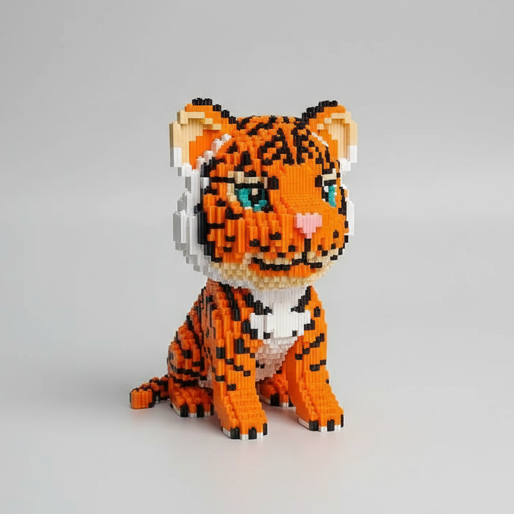 Wunderschöner Tiger | Bausteine