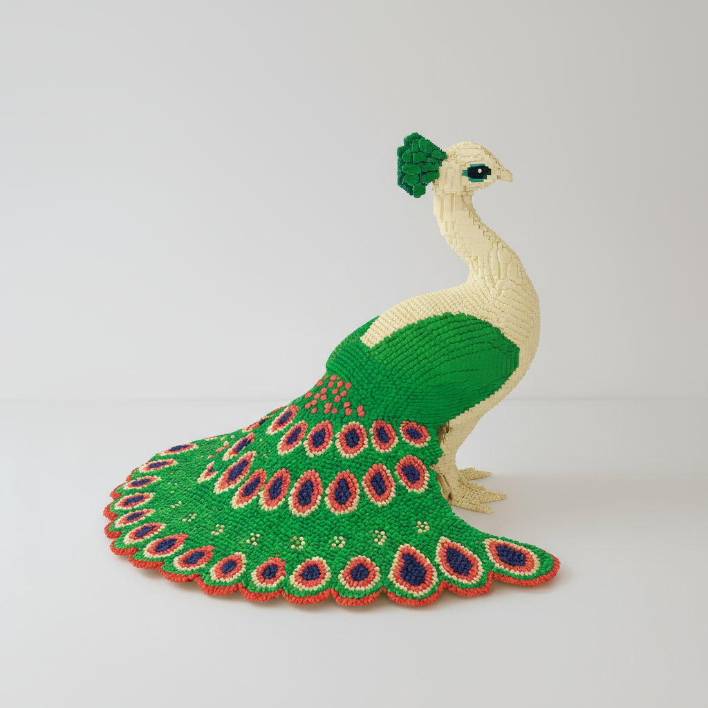 MEGA Prächtiger Pfau | Bausteine