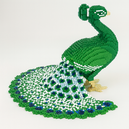 MEGA Prächtiger Pfau | Bausteine