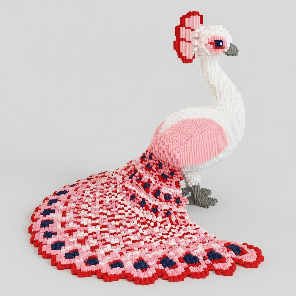 MEGA Prächtiger Pfau | Bausteine