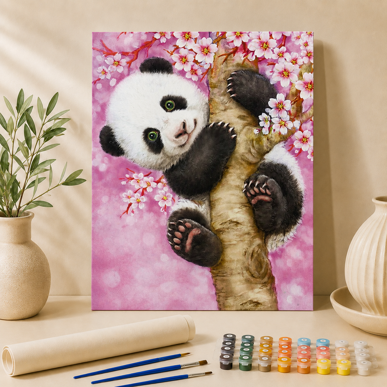 Niedlicher Panda | Malen nach Zahlen