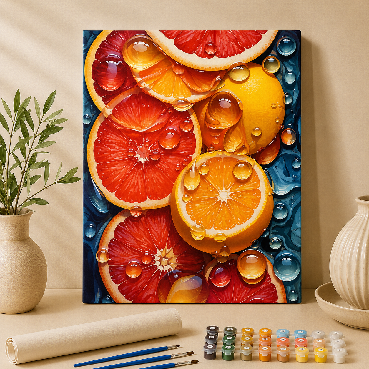 Orange | Malen nach Zahlen