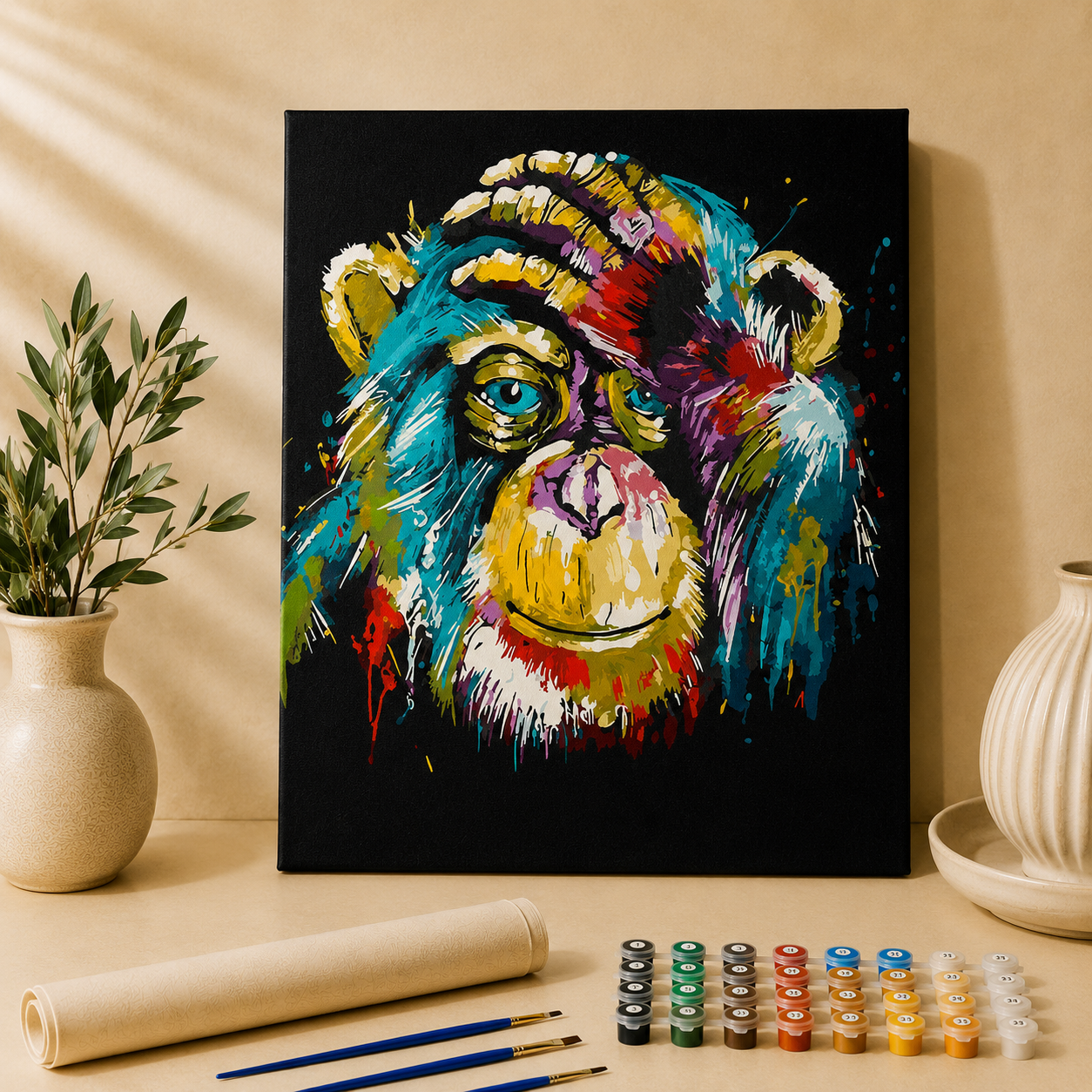 Affe | Malen nach Zahlen