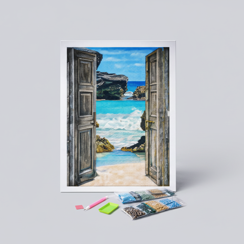 Paradiesischer Ausblick | Diamond Painting