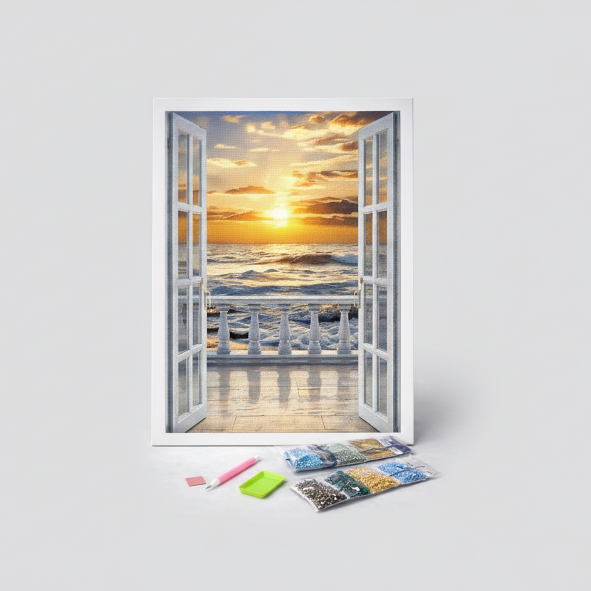 Mediterraner Morgen | Diamond Painting