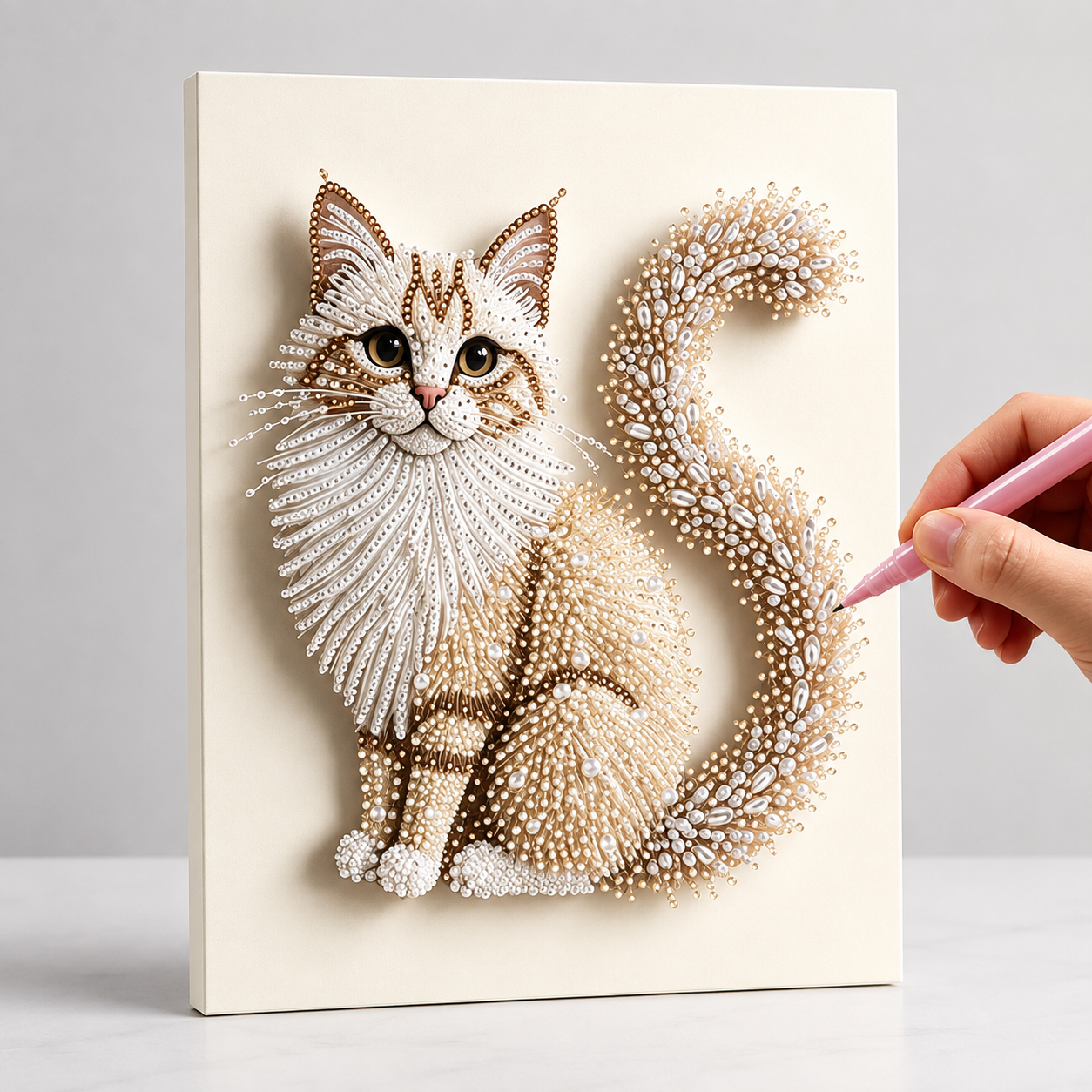 Katze | Premium Perlen Diamond Painting