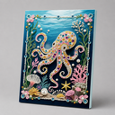 Oktopus | Premium Perlen Diamond Painting
