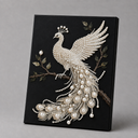 Pfau | Premium Perlen Diamond Painting