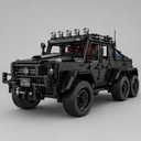 Mega Schwarzer 6×6 Geländewagen | Bausteine