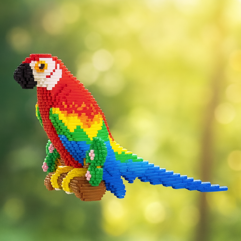 Wunderschöner Papagei | Bausteine