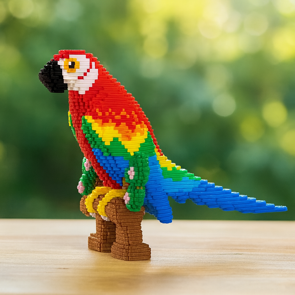 Wunderschöner Papagei | Bausteine