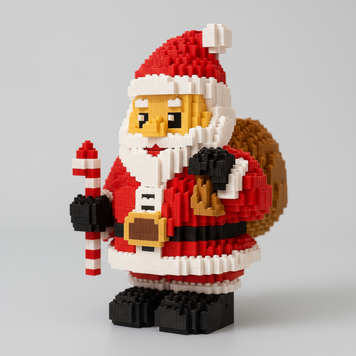 Weihnachtsmann mit Säuregabel  | Bausteine