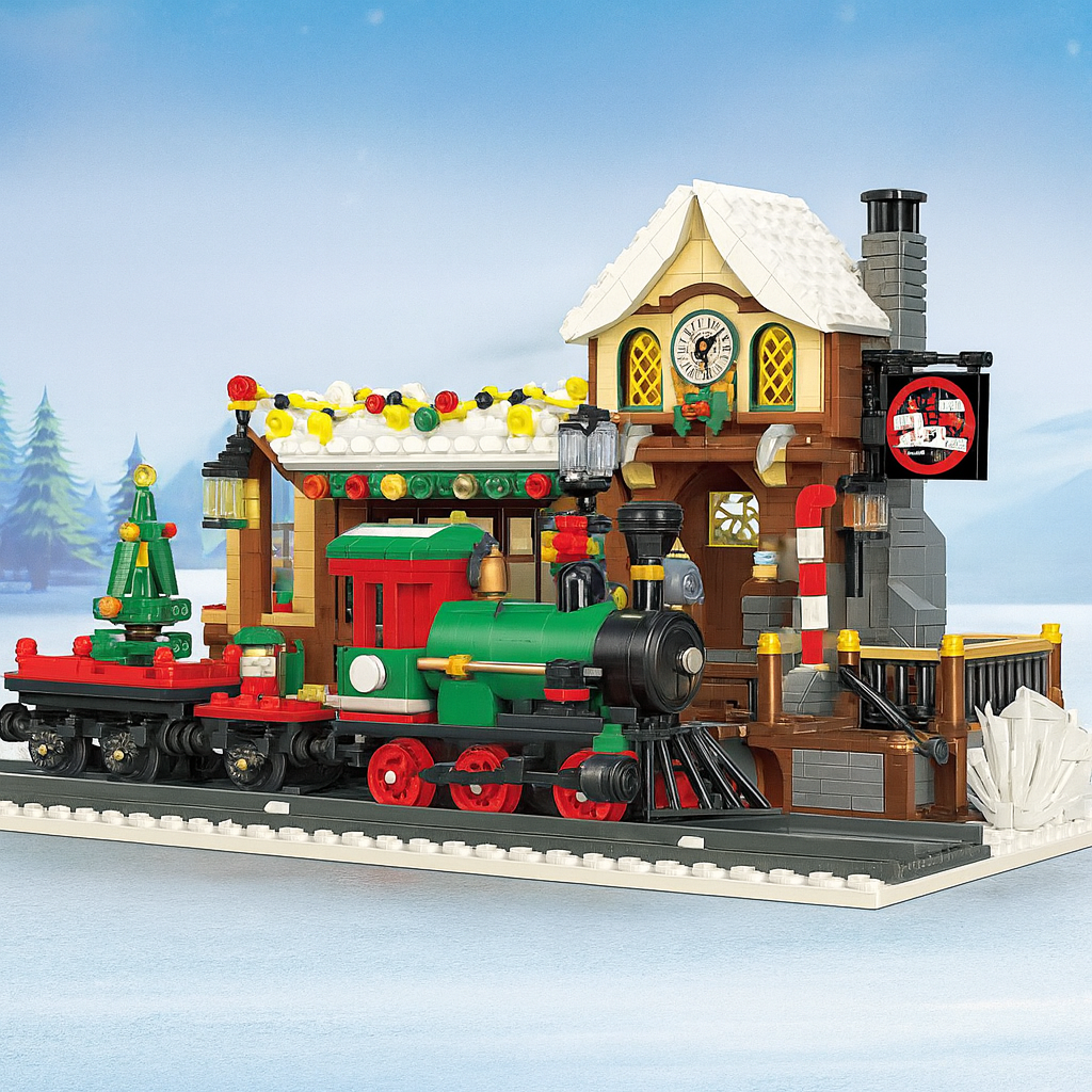 Weihnachts-Bahnhof  | Bausteine