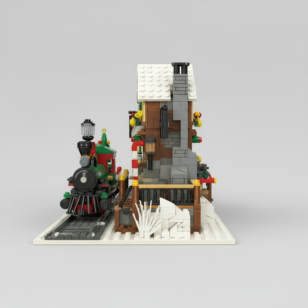 Weihnachts-Bahnhof | Bausteine