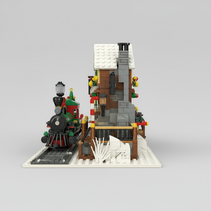 Weihnachts-Bahnhof | Bausteine