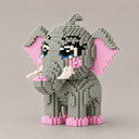 Niedlicher Elefant | Bausteine