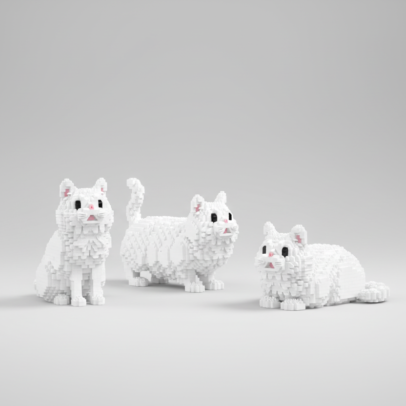 3 in 1 Perserkatze | Bausteine