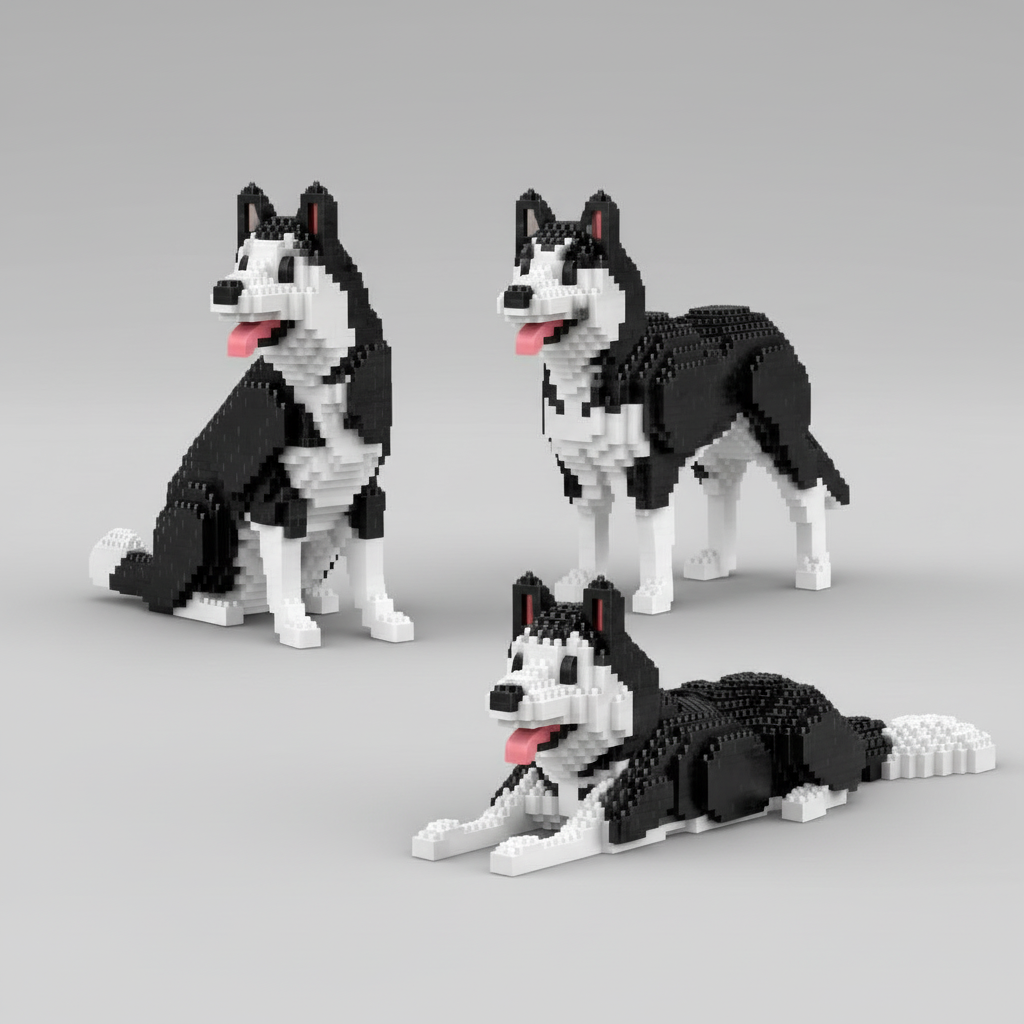 3 in 1 Husky | Bausteine