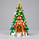Häuschen mit Weihnachtsbaum | Bausteine