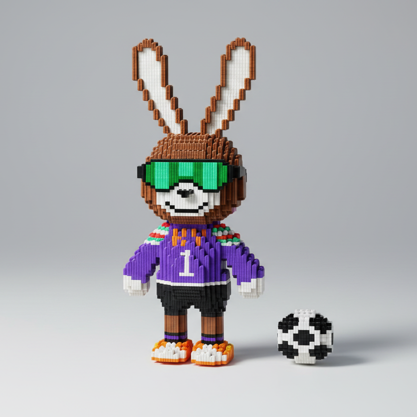Mega Fußball Hase | Bausteine