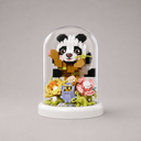 Panda-Garten in Glasglocke | Bausteine