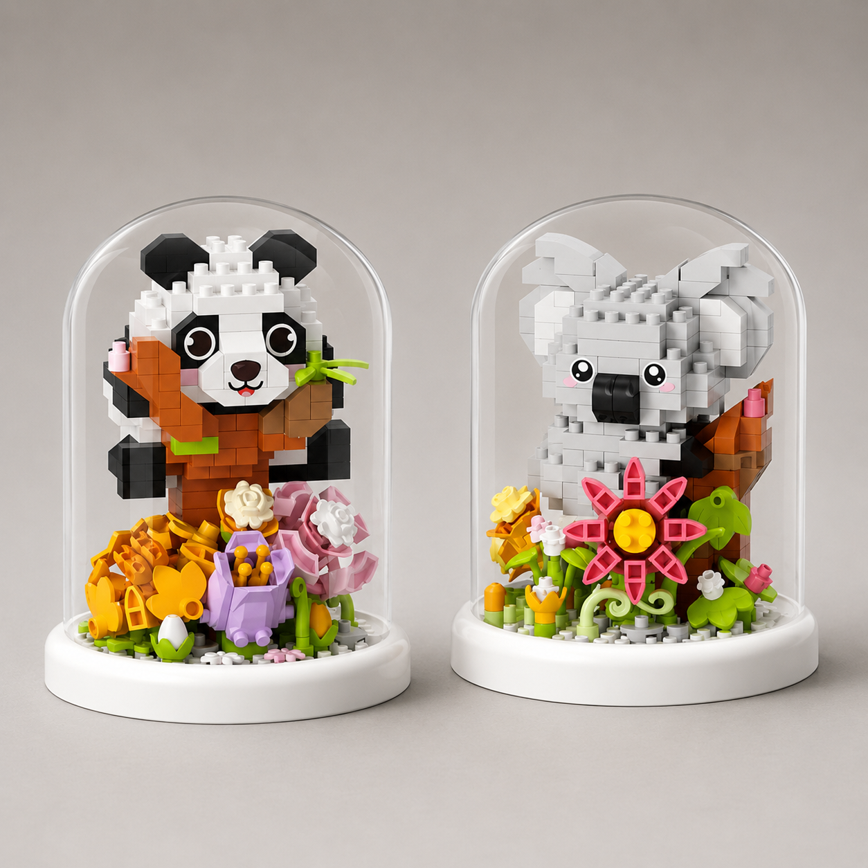 Koala in Glasglocke | Bausteine
