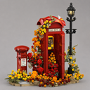 Blumen-Telefonzelle | Bausteine