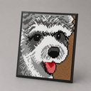 Schnauzer-Gemälde | Bausteine