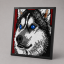 Husky-Gemälde | Bausteine