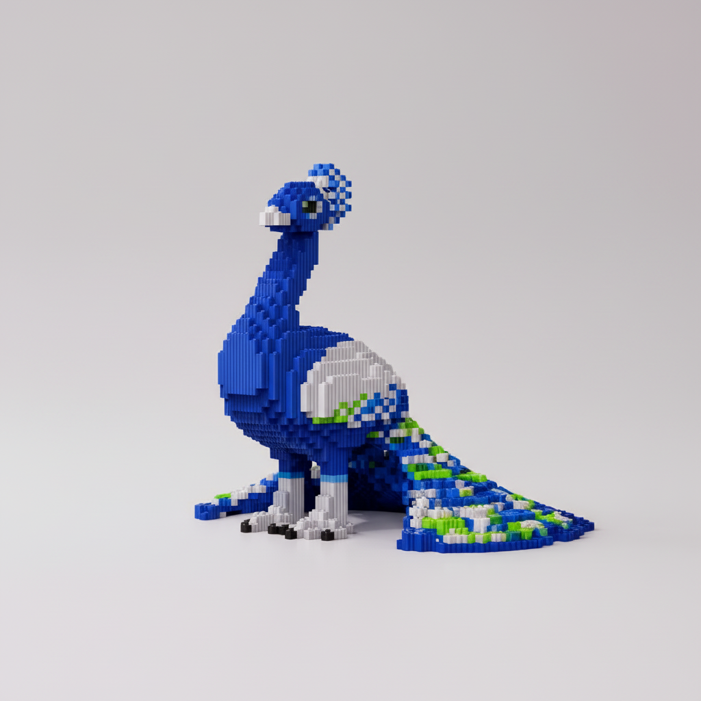 Blauer Pfau | Bausteine