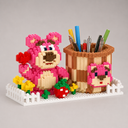 Rosa Bär Stiftehalter | Bausteine