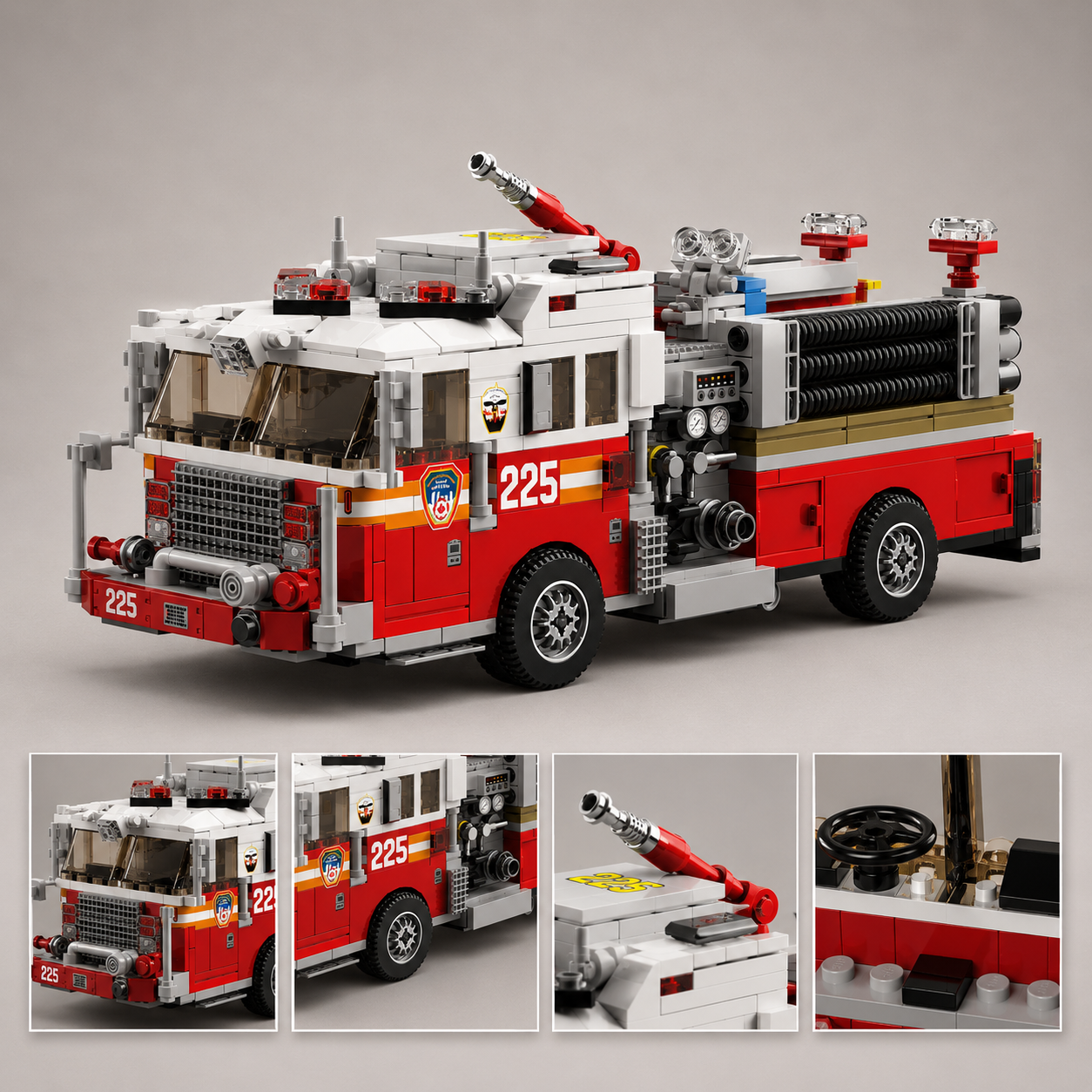 Mega Amerikanisches Feuerwehrauto | Bausteine