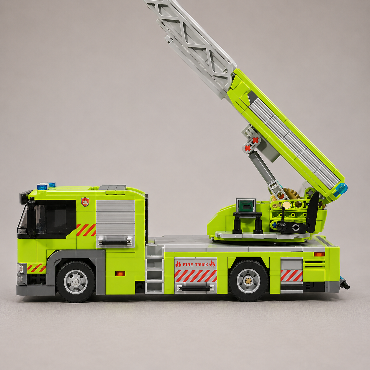 Feuerwehrfahrzeug mit Leiter | Bausteine